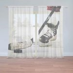 Záclony Lední hokej: 2 ks - 150x250 cm - Sablio – Hledejceny.cz