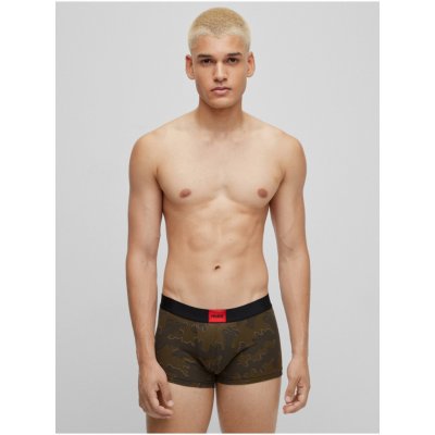 Hugo Boss pánské vzorované boxerky khaki