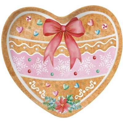 Easy Life Vánoční talíř perníkové srdce Sweet Christmas 20x19cm – Sleviste.cz
