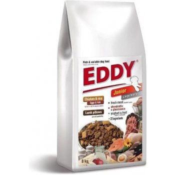 Eddy Junior Large Breed polštářky s jehněčím 8 kg