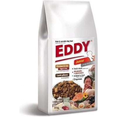 Eddy Junior Large Breed polštářky s jehněčím 8 kg