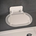 Ravak Ovo Chrome sprchové sedátko Clear/White B8F0000028 – Zbozi.Blesk.cz