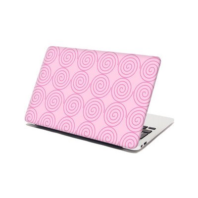 Sablio Samolepka na notebook Růžové spirály - 29x20 cm – Zbozi.Blesk.cz