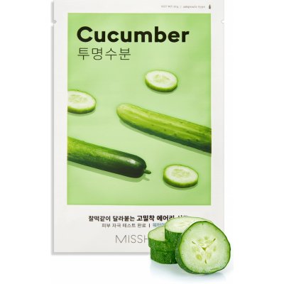 Missha Airy Fit Sheet Mask Cucumber plátýnková maska s výtažkem z okurky 19 g – Zboží Mobilmania