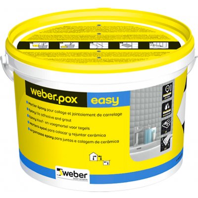 Weberpox easy R2 epoxidové lepidlo a spárovací malta 5 kg – Zboží Mobilmania