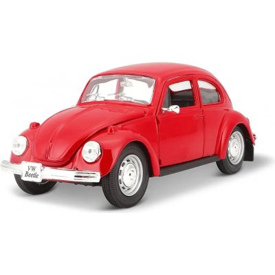 Maisto Volkswagen Beetle 1973 Červený 1:24 – Zbozi.Blesk.cz