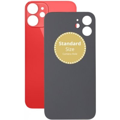 Kryt Apple iPhone 12 Mini Sklo Zadního Housingu červený – Zboží Živě