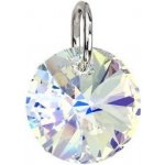 Evolution Group CZ Přívěsek bižuterie se Swarovski krystaly šedý ovál 54039.5 – Zboží Mobilmania