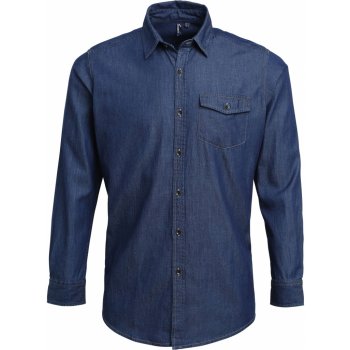 Premier Workwear pánská džínová košile PR222 iIndigo Denim