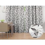 Biante Dekorační závěs Porto PRT-008 Šedo-béžové krystaly - šířka 130 cm 130x220 cm – Hledejceny.cz
