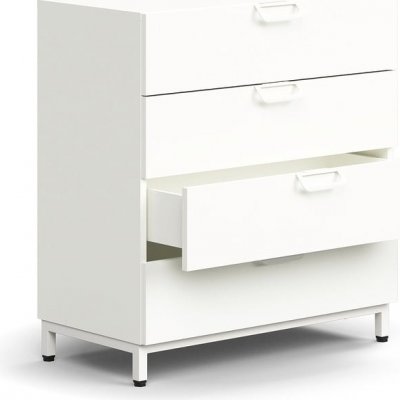 QBUS 4 zásuvky 86,8x 80 x 40 cm bílá – Zboží Dáma