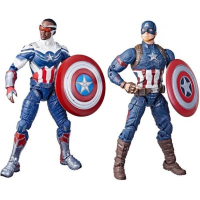Hasbro Marvel Legends akční 2-balení Captain America Sam Wilson a Steve Rogers – Zboží Mobilmania