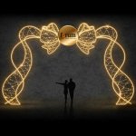 Eco Fix 2D LED světelná brána mašle, 735 × 615 cm, teple bílá, stojící, hliník – Hledejceny.cz