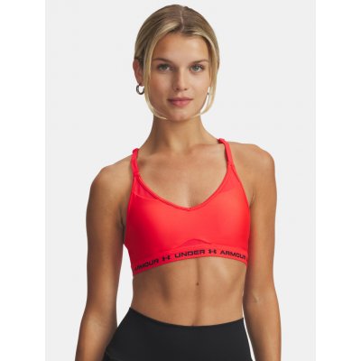 Under Armour UA Crossback Low Bra RED Červená – Zboží Dáma