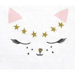 PartyDeco ubrousky Meow s kočkou 33x33cm 20ks – Zboží Dáma