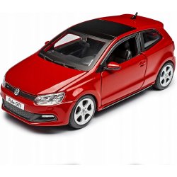 Bburago Kovový model auta Plus VW Polo GTI Mark 5 červená 1:24