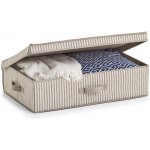 Zeller Present Pevný úložný box na oblečení, na textil, pod postel, proužek 62 x 38 x 16 cm – Zboží Dáma