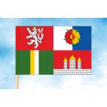 LIBEA, s.r.o. Vlajka Jihočeského kraje Rozměr: 30×45 cm, Uchycení: Návlek na žerď – Hledejceny.cz