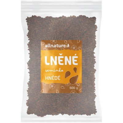 Allnature Lněné semínko hnědé 500 g – Hledejceny.cz