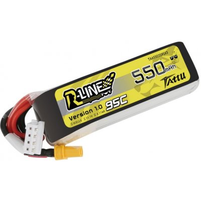 GENS ACE LIPO TATTU R-Line FPV serie 3S 3S1P 95C Version 1.0 11,1V 550 mAh – Zbozi.Blesk.cz