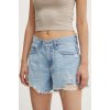 Dámské šortky Abercrombie & Fitch Džínové šortky dámské hladké high waist KI149.4247.280 modrá