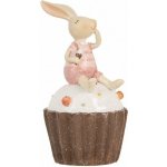 Dekorace králíček sedící na muffinu - Ø 7*13 cm – Hledejceny.cz