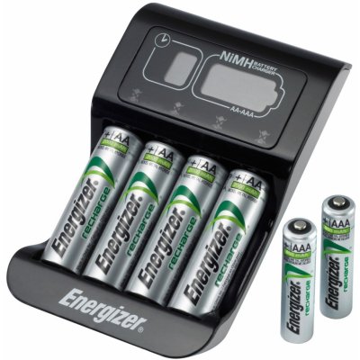 Energizer PRO Charger + 4x AA 2000 mAh EN-639837 – Zboží Mobilmania
