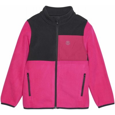 Color Kids Fleece Jacket Colorblock fuchsia purple – Zboží Mobilmania