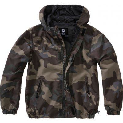 Brandit Bunda dětská Kids Summer Frontzip Windbreaker darkcamo