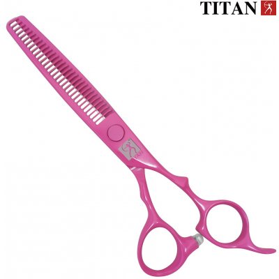 Titan Established 1918 Kadeřnické nůžky 6" růžové Professional, trimovací VG-10 – Zboží Dáma