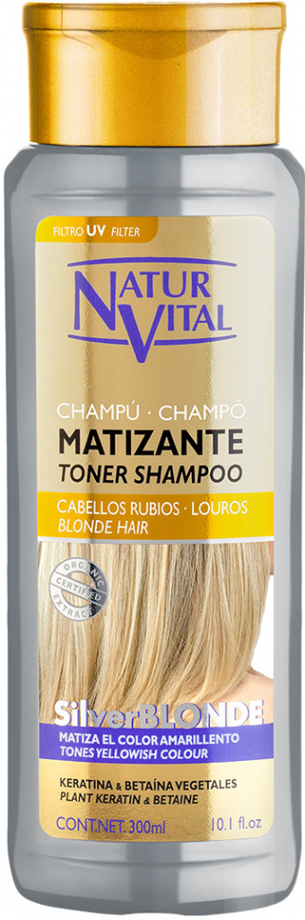 Natur Vital tónovací šampon pro blond vlasy 300 ml