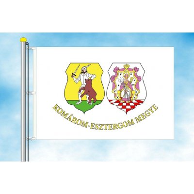 LIBEA, s.r.o. Komárom-Esztergom vlajka Rozměr: 30×45 cm, Uchycení: Karabiny na stožár – Hledejceny.cz