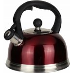 Rossner Ocelová konvice s píšťalkou červená 2,5 l – Zbozi.Blesk.cz