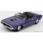 Maisto 1970 Dodge Challenger R/T Convertible metal fialová 1:24 – Hledejceny.cz