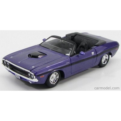 Maisto 1970 Dodge Challenger R/T Convertible metal fialová 1:24 – Hledejceny.cz