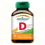Jamieson Vitamín D3 1000 IU pomeranč cucací 100 tablet – Hledejceny.cz