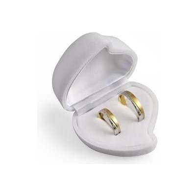 Šperky4U Dárková krabička na náušnice nebo snubní prsteny KR0019-WH – Sleviste.cz