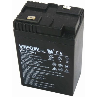 VIPOW BAT0204 6V 4Ah – Zboží Mobilmania