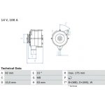 generátor BOSCH 0 986 039 450