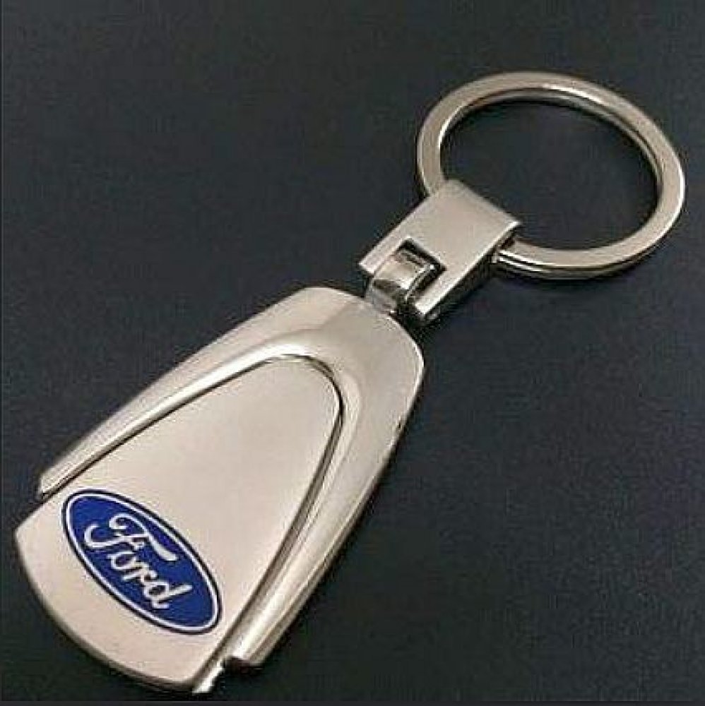 Přívěsek na klíče kovový design Ford ve tvaru kapky modrá | Srovnanicen.cz