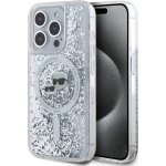 Karl lagerfeld Liquid Glitter Karl and Choupette Heads MagSafe pro iPhone 15 Pro Transparent – Zboží Mobilmania