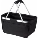 Nákupní taška a košík Halfar Skládací nákupní košík s hliníkovým rámem a kapsou na zip Černá