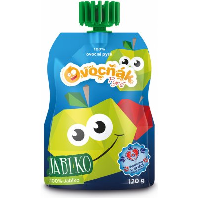 Ovocňák pyré jablko a jahoda 100% 120 g – Zbozi.Blesk.cz