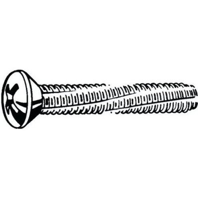 Závitořezný šroub se zápustnou hlavou čočkovitou s křížovou drážkou Phillips DIN 7516 EE-H Ocel Pozinkované M4X12 – Sleviste.cz