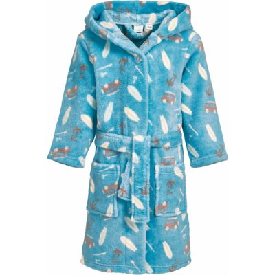 Dětský fleecový župan Playshoes Surfbus turquoise – Hledejceny.cz