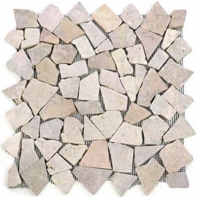 Divero Garth 554 Mramorová mozaika 35 x 35 cm béžová/růžová 1m² – Sleviste.cz