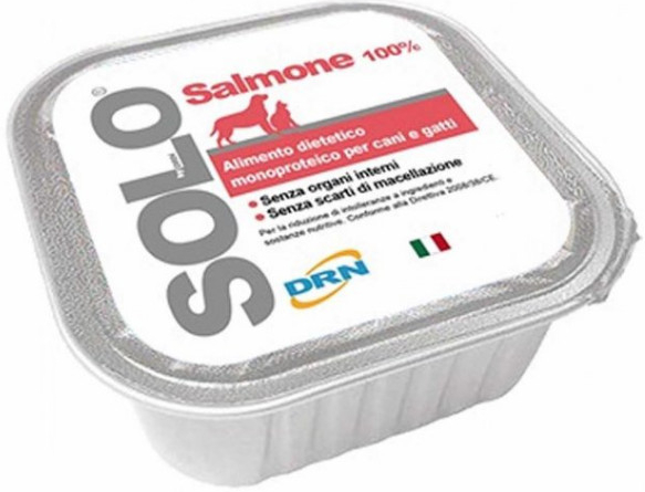 Solo Adult Dog 100% Salmone losos 6 x 100 g