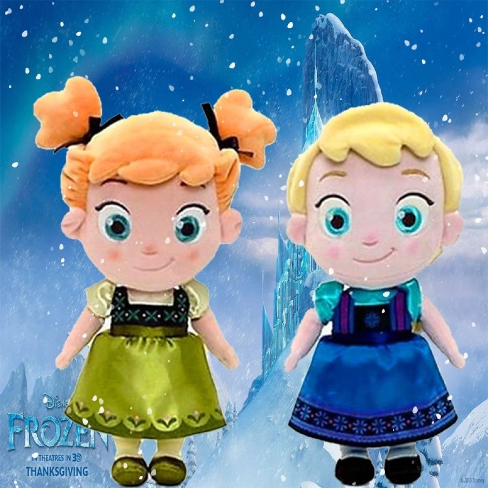 Disney plyšové postavičky z "Ledového království" 2 ks Elsa + Anna 30 cm  děti | Srovnanicen.cz