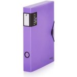 Karton P+P Maxi 45 Opaline Frosty archivační krabice s gumou fialová A4 – Zboží Živě