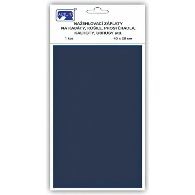 Altima Klasická nažehlovací záplata, textilní bavlněná s nánosem polyetylenu 731-53, námořnická modrá, 43x20cm – Hledejceny.cz